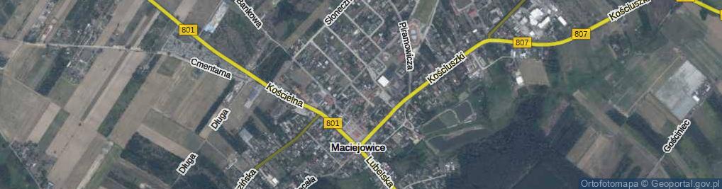 Zdjęcie satelitarne Krótka ul.