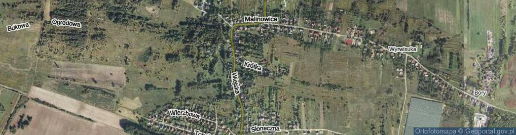 Zdjęcie satelitarne Krótka ul.