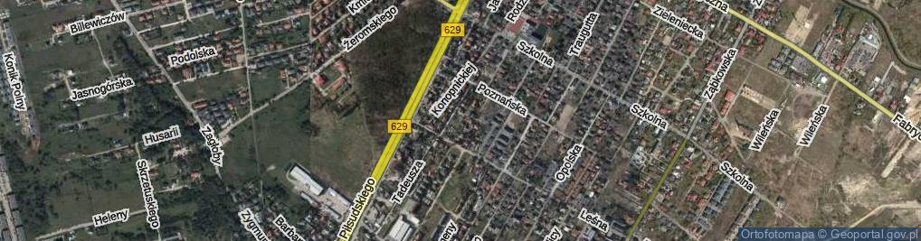 Zdjęcie satelitarne Krakowska ul.