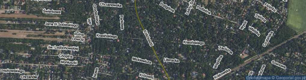 Zdjęcie satelitarne Krasińskiego Zygmunta ul.