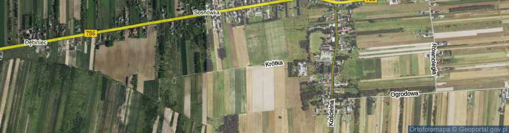 Zdjęcie satelitarne Krótka ul.