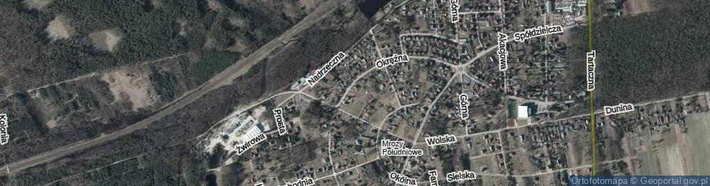 Zdjęcie satelitarne Krzywa ul.