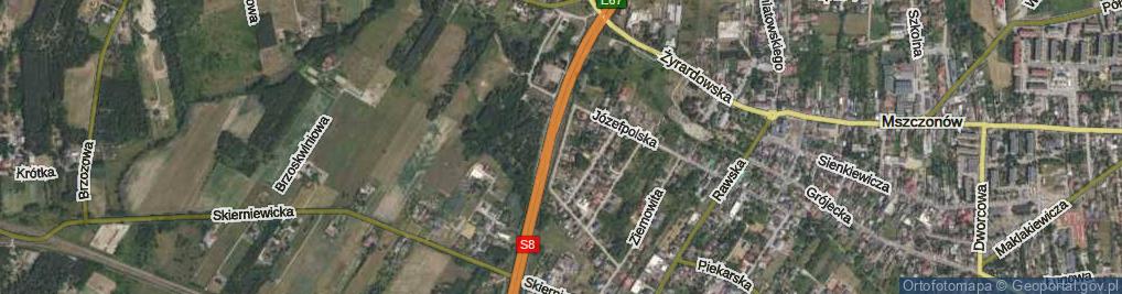 Zdjęcie satelitarne Króla Władysława Jagiełły ul.