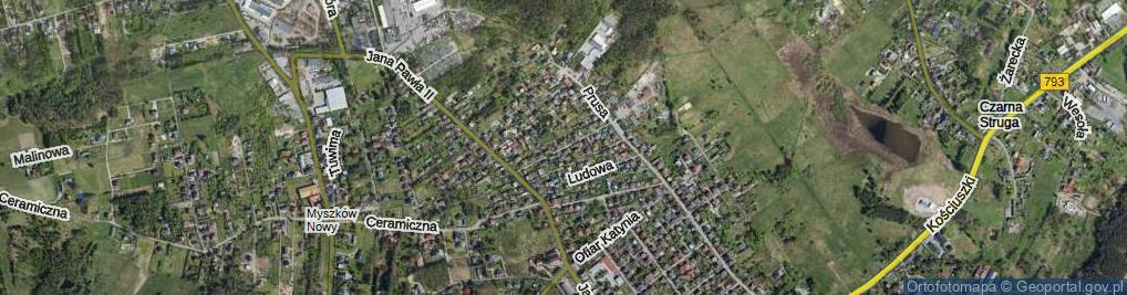 Zdjęcie satelitarne Króla Kazimierza Wielkiego ul.