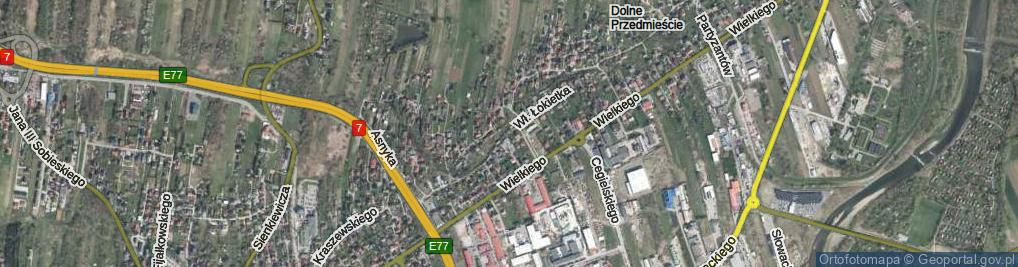 Zdjęcie satelitarne Króla Władysława Łokietka ul.