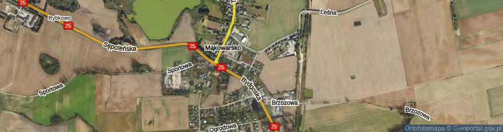 Zdjęcie satelitarne Krótka ul.