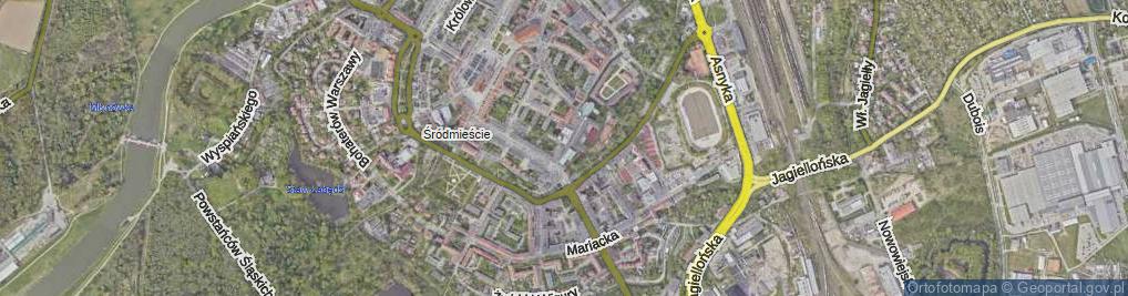 Zdjęcie satelitarne Króla Jana III Sobieskiego ul.