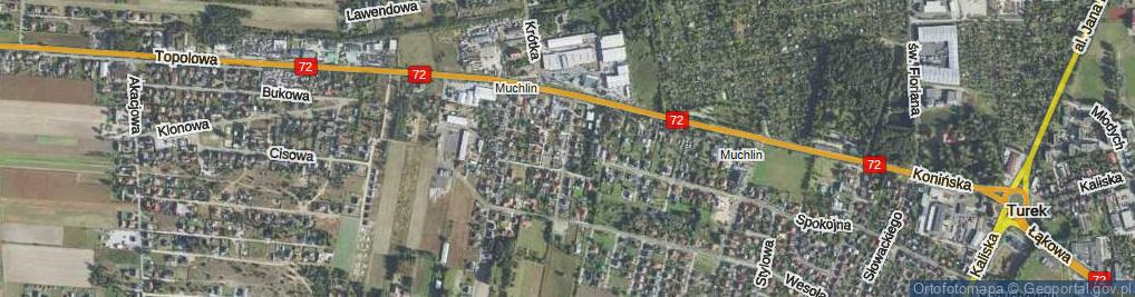 Zdjęcie satelitarne Krokusowa ul.