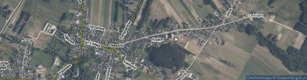 Zdjęcie satelitarne Krótka ul.
