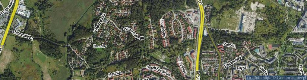 Zdjęcie satelitarne Krautforsta Wiesława, prof. ul.