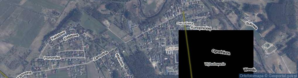 Zdjęcie satelitarne Krótka ul.