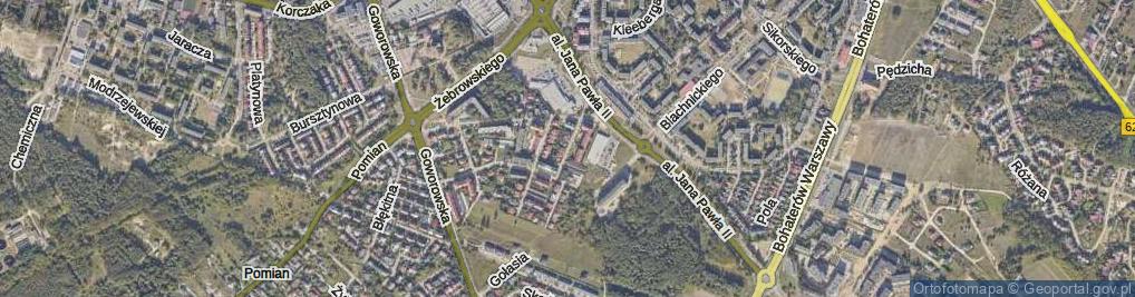 Zdjęcie satelitarne Krzywickiego Ludwika ul.