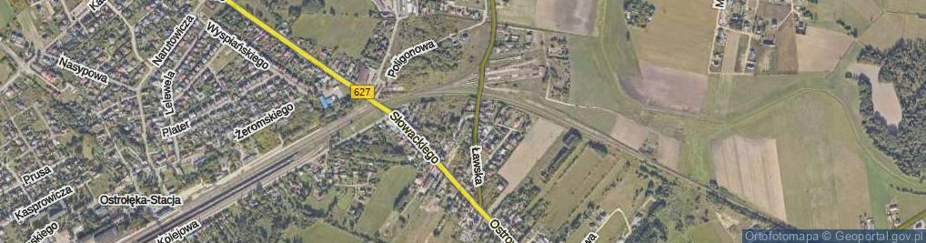 Zdjęcie satelitarne Krucza ul.