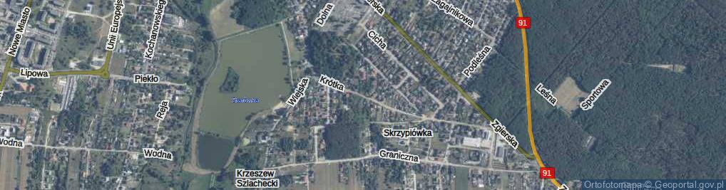 Zdjęcie satelitarne Krótka ul.