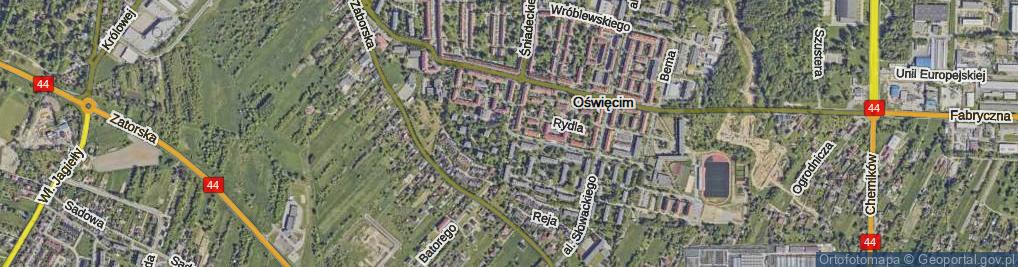 Zdjęcie satelitarne Króla Jana III Sobieskiego ul.