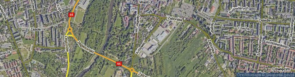 Zdjęcie satelitarne Królowej Jadwigi ul.