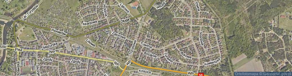 Zdjęcie satelitarne Krucza ul.