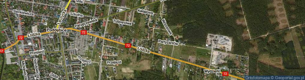 Zdjęcie satelitarne Krokusowa ul.