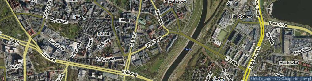 Zdjęcie satelitarne Króla Kazimierza Wielkiego ul.