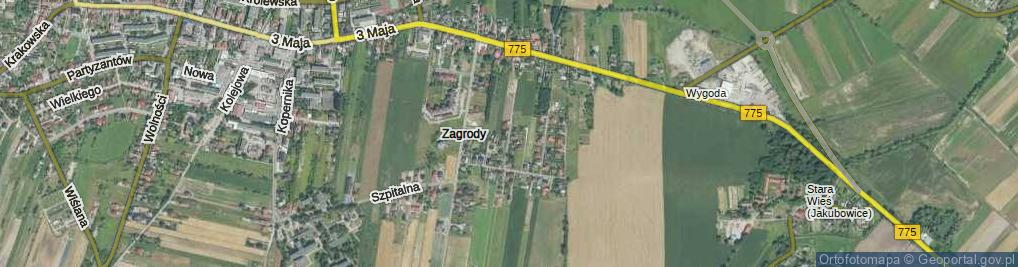 Zdjęcie satelitarne Królowej Bony ul.