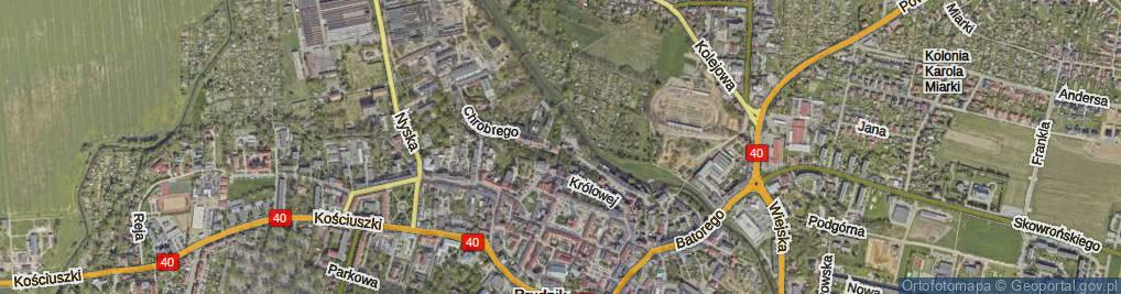 Zdjęcie satelitarne Króla Bolesława Chrobrego ul.