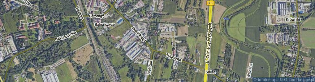 Zdjęcie satelitarne Krównicka ul.