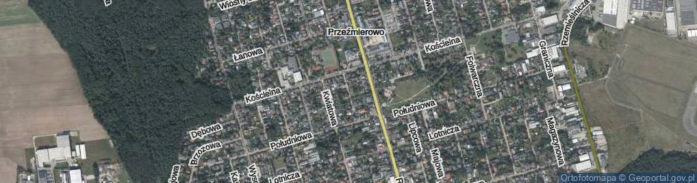 Zdjęcie satelitarne Krótka ul.