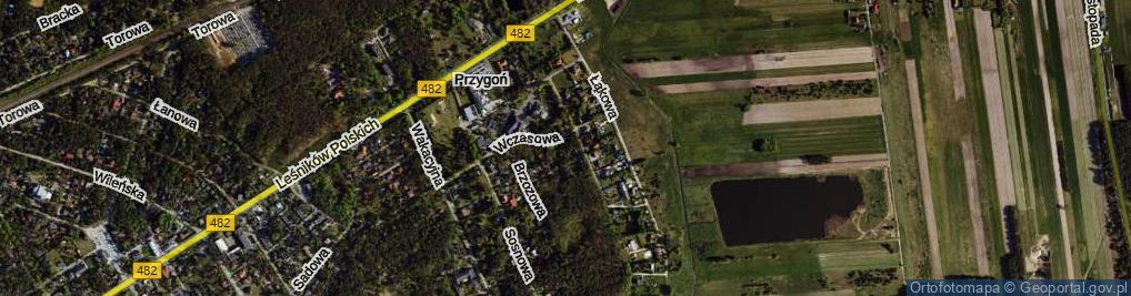 Zdjęcie satelitarne Krótka ul.