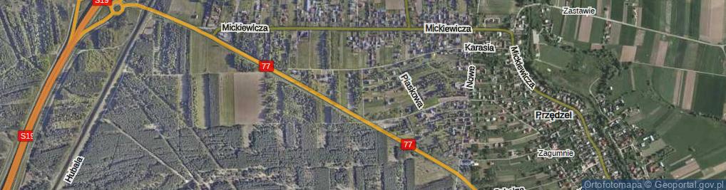 Zdjęcie satelitarne Krótka ul.