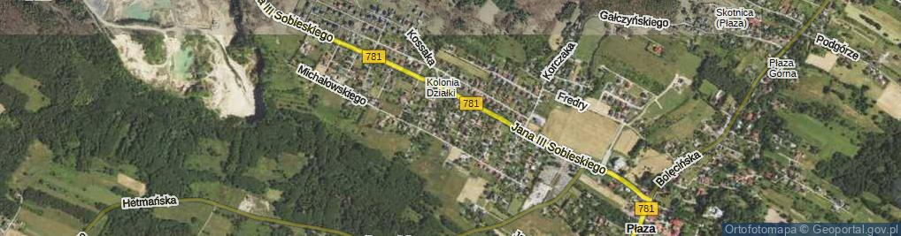 Zdjęcie satelitarne Króla Władysława Łokietka ul.