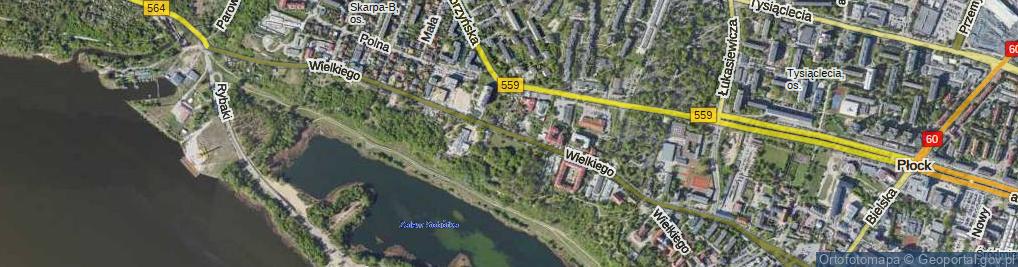 Zdjęcie satelitarne Króla Kazimierza Wielkiego ul.