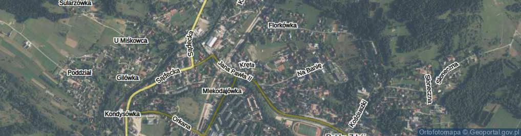 Zdjęcie satelitarne Kręta ul.