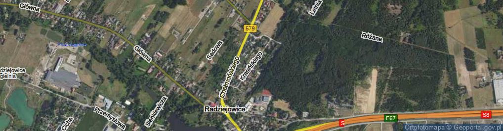 Zdjęcie satelitarne Krasińskiego Edwarda ul.