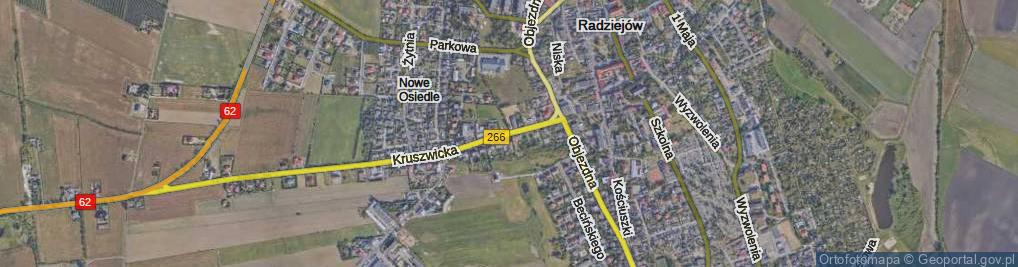 Zdjęcie satelitarne Kruszwicka ul.