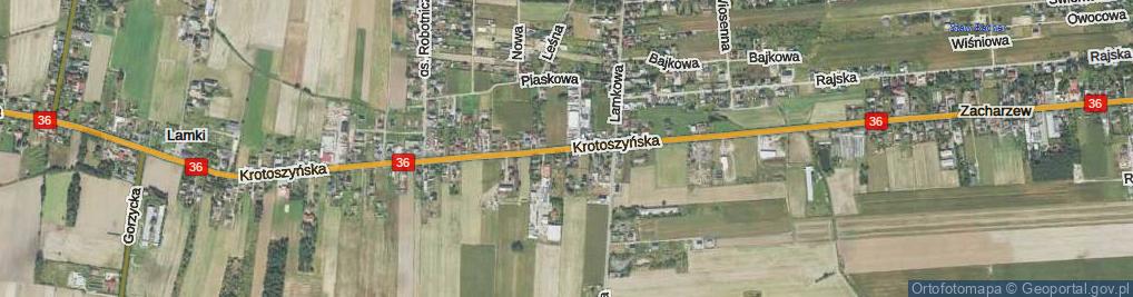 Zdjęcie satelitarne Krotoszyńska ul.