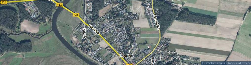 Zdjęcie satelitarne Kręta ul.