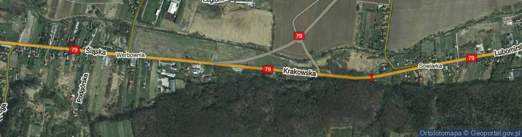 Zdjęcie satelitarne Krakowska ul.