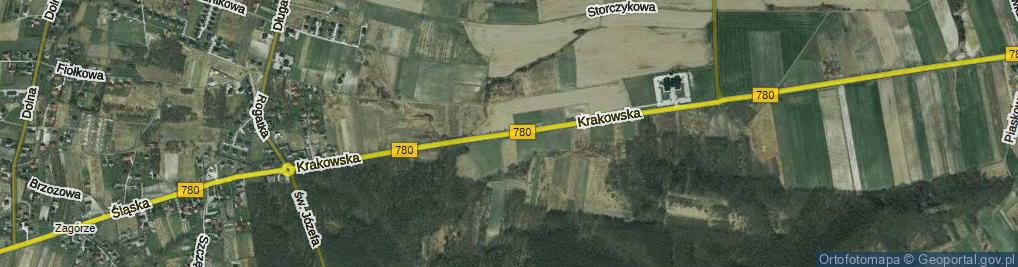 Zdjęcie satelitarne Krakowska ul.