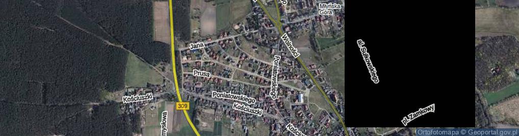Zdjęcie satelitarne Kraszewskiego Józefa Ignacego ul.