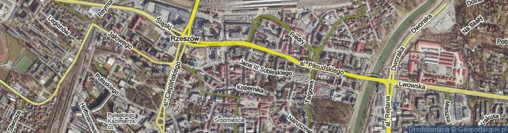 Zdjęcie satelitarne Króla Jana III Sobieskiego ul.
