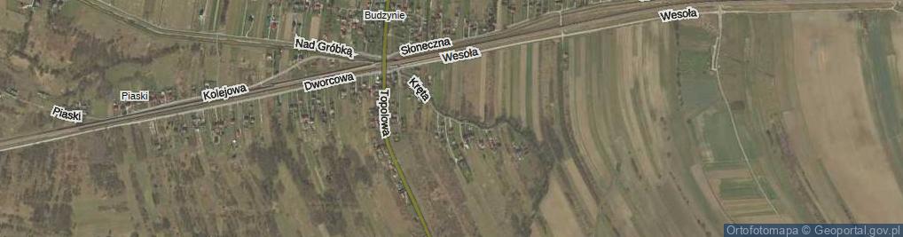 Zdjęcie satelitarne Kręta ul.