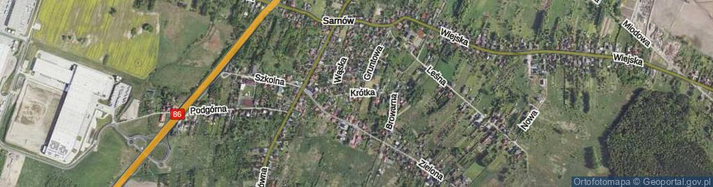 Zdjęcie satelitarne Krótka ul.