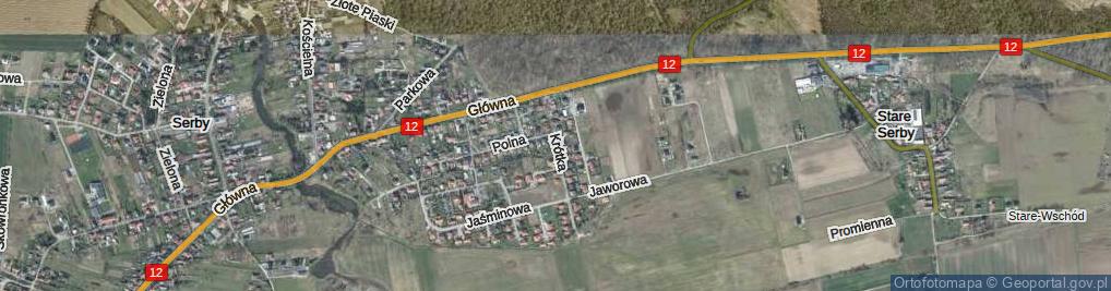 Zdjęcie satelitarne Krótka ul.