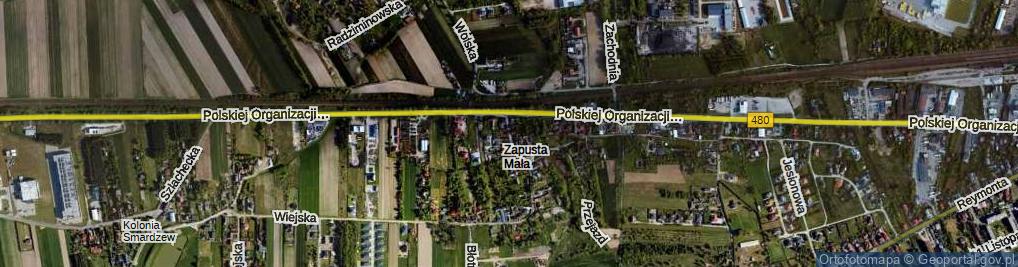 Zdjęcie satelitarne Kręta ul.