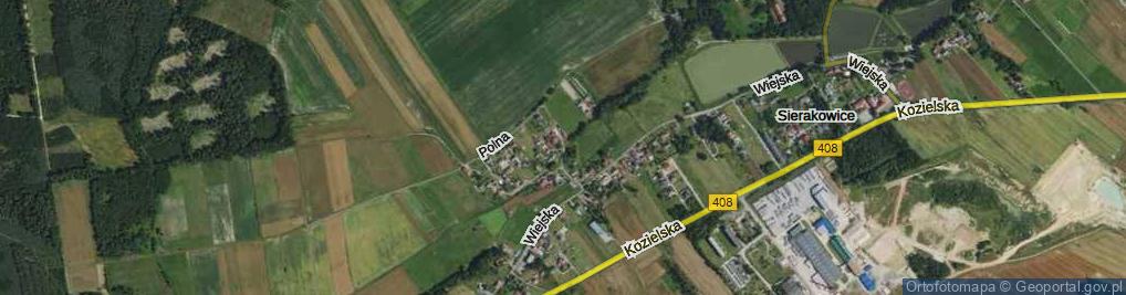 Zdjęcie satelitarne Krótka ul.