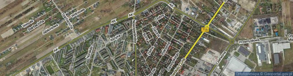 Zdjęcie satelitarne Królowej Bony ul.