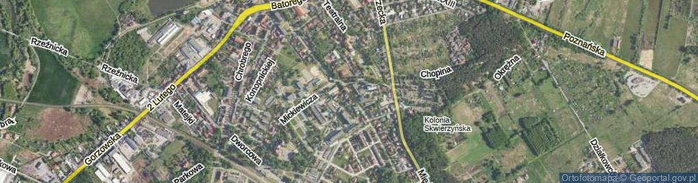 Zdjęcie satelitarne Króla Jana III Sobieskiego ul.