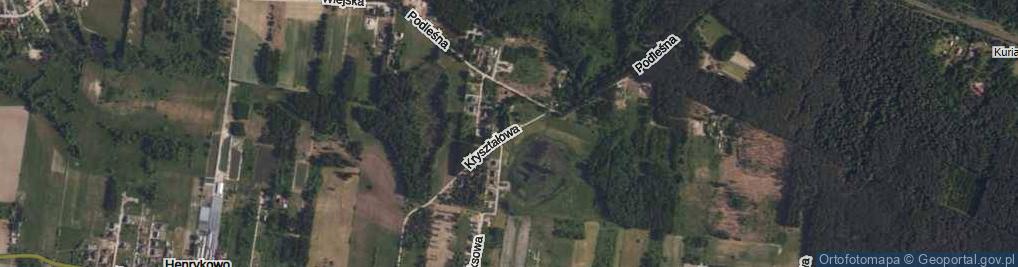 Zdjęcie satelitarne Kryształowa ul.