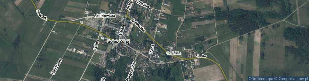 Zdjęcie satelitarne Krakowska ul.