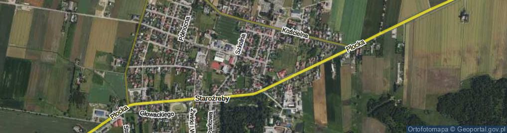 Zdjęcie satelitarne Krótka ul.